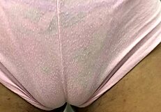 Hairy Latina with cameltoe and leggings for your viewing pleasure